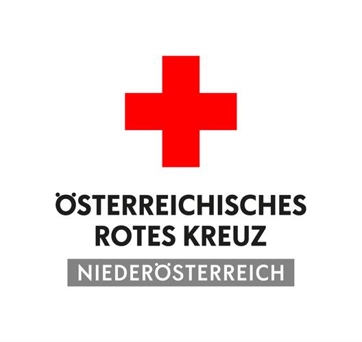 ein rotes Logo mit weißem Text